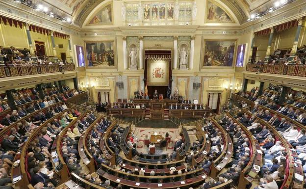 Hemiciclo del Congreso de los Diputados. 