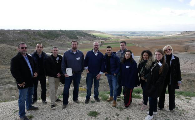 Profesionales estadounidenses en la Ribera del Duero. 