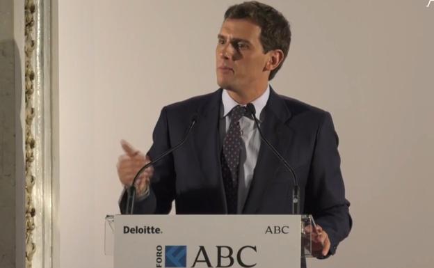 Rivera en el Foro ABC-Deloitte. 