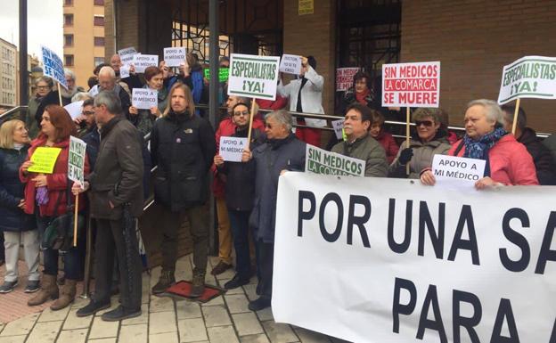 Pablo Fernández ha participado este martes en la concentración semanal. 