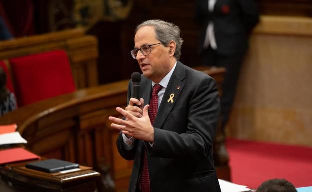 El presidente de la Generalitat, Quim Torra. 