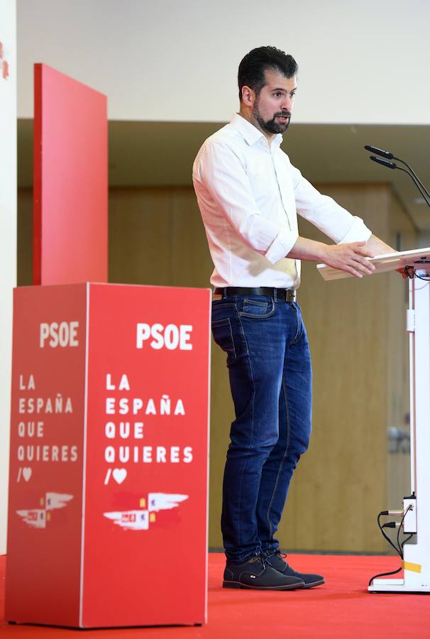 La vicesecretaria general del PSOE, Adriana Lastra, ha participado en un acto político del PSOE en Burgos con Luis Tudanca, candidato a la Junta, Esther Peña, candidata al Congreso, y Ander Gil, candidato al Senado