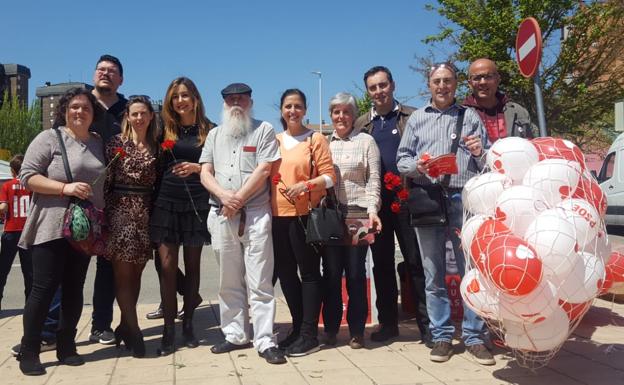 Imagen del acto celebrado por el PSOE en Miranda