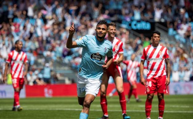 Boufal marcó el mejor gol de la jornada en el Celta-Girona. 