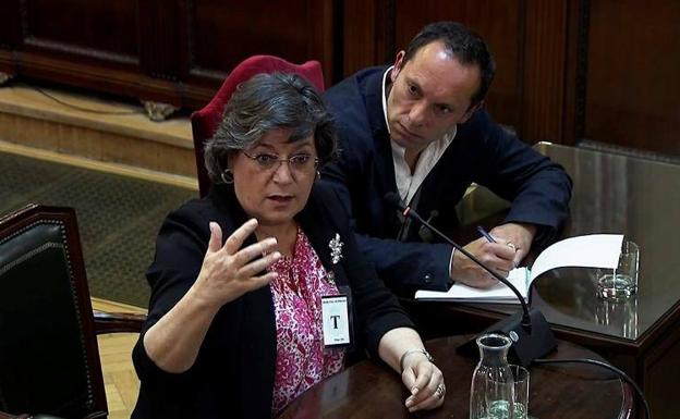 La eurodiputada socialista portuguesa Ana Gomes declara en el juicio del 'procés'.
