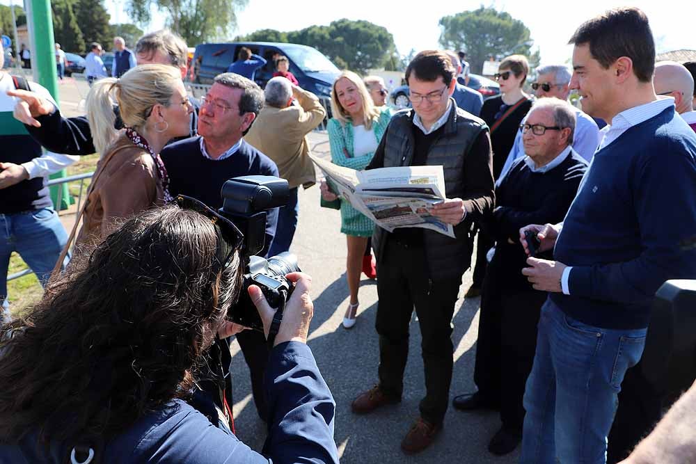 El presidente de la Junta, Juan Vicente Herrera, ha inaugurado la feria pero ha estado acompañado de políticos locales y provinciales, además de los candidatos a la Junta Alfonso Fernández Mañueco y Francisco Igea