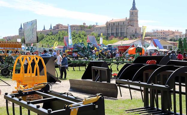 Feria de Maquinaria Agrícola de Lerma el día de su inauguración. 