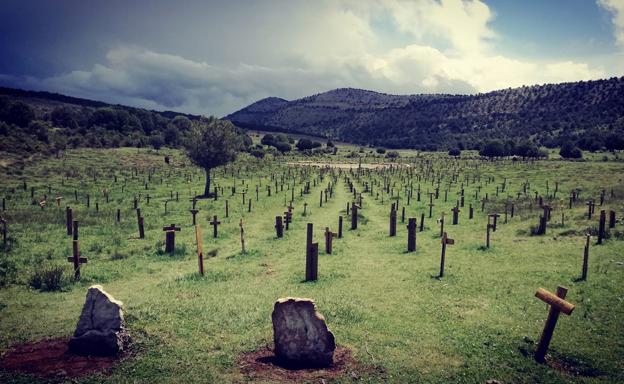 Cementerio de Sad Hill, restaurado al igual que apareció en la película de Ennio Morricone. 