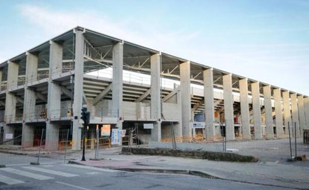 Imagen de archivo de las obras del estadio municipal de El Plantío.