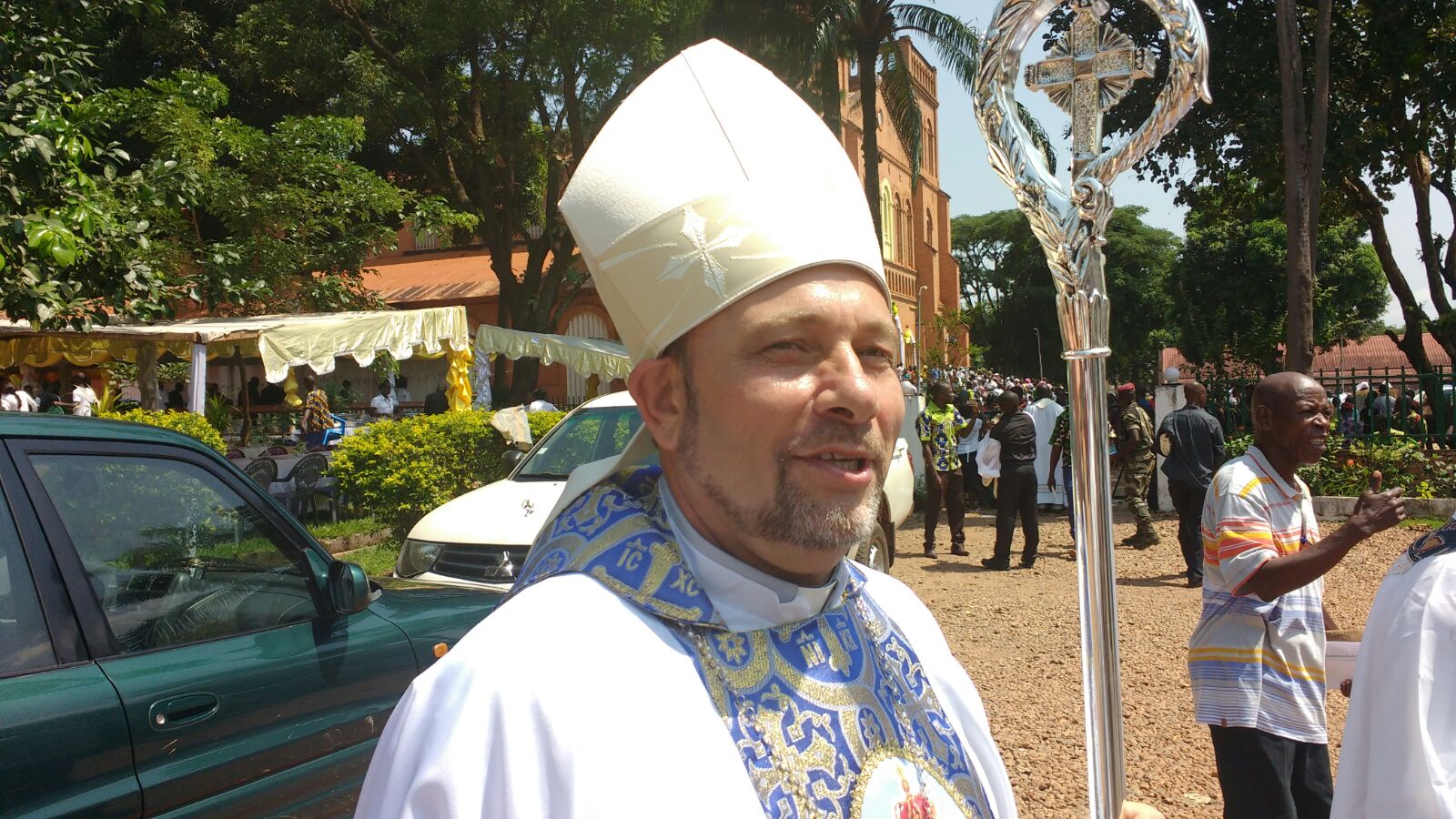 Imagen del obispo Jesús Ruiz Molina, único burgalés en la República Centroafricana