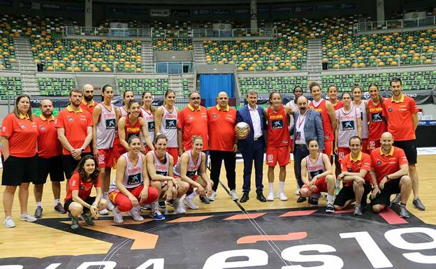 La Selección Española ya ha probado la pista del Coliseum