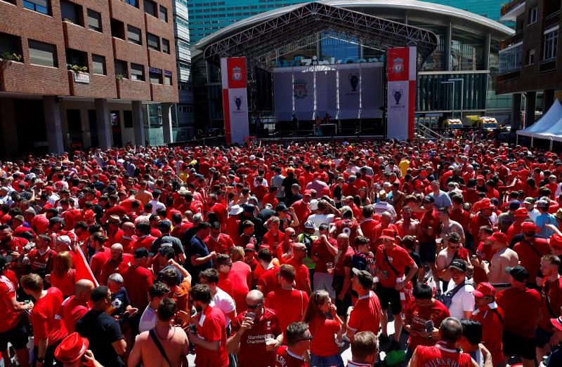 Fotos: Gran ambiente en Madrid en la previa de la final de la Champions