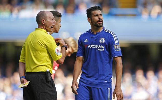 Diego Costa, durante un partido con el Chelsea en 2015. 