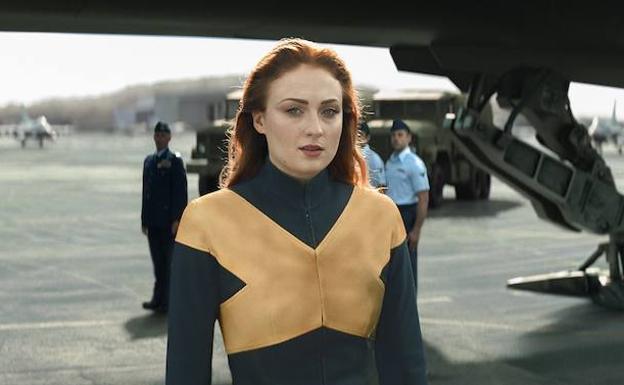 Sophie Turner da vida a Jean Grey en la última entrega de los 'X-Men'.