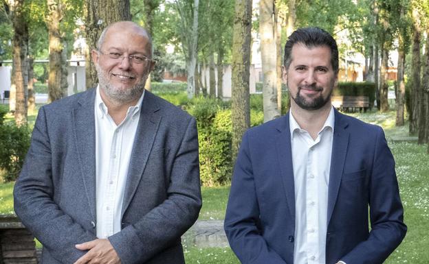 Francisco Igea (Ciudadanos), a la izquierda, y Luis Tudanca (PSOE), a la derecha. 