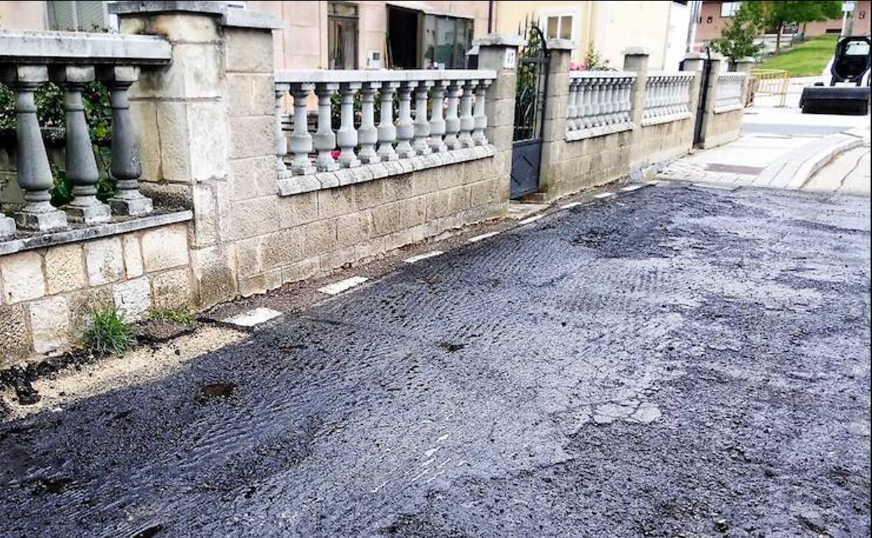 Estado actual de la calle Sedano a la altura de los números 45, 47 y 49. 