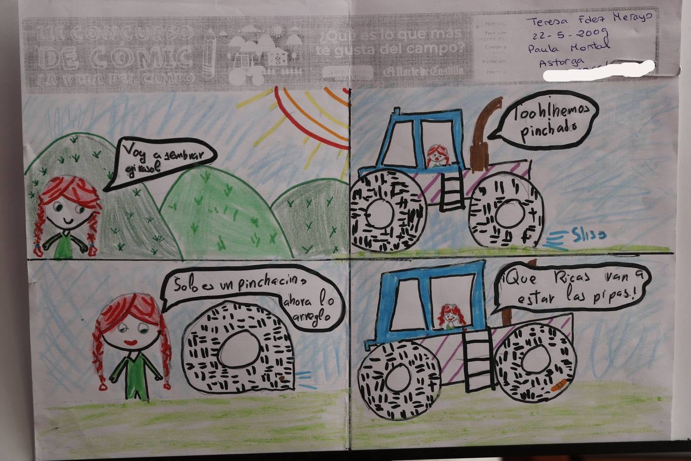 Fotos: Trabajos de 4º de Primaria en la modalidad de cómic del III Concurso de Dibujo y Cómic &#039;La vida del campo&#039;