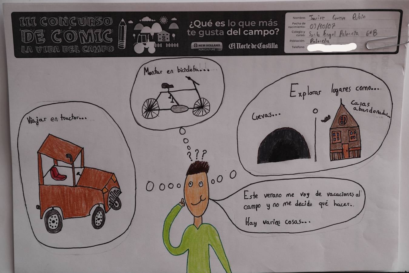 Fotos: Trabajos de 6º de Primaria en la modalidad de cómic del III Concurso de Dibujo y Cómic &#039;La vida del campo&#039;