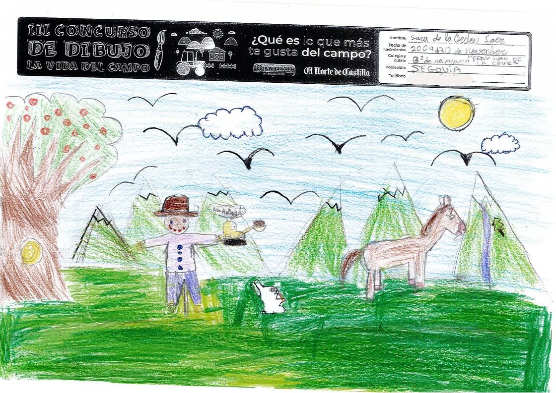 Fotos: Trabajos de 3º de Primaria en la modalidad de dibujo del III Concurso de Dibujo y Cómic &#039;La vida del campo&#039;