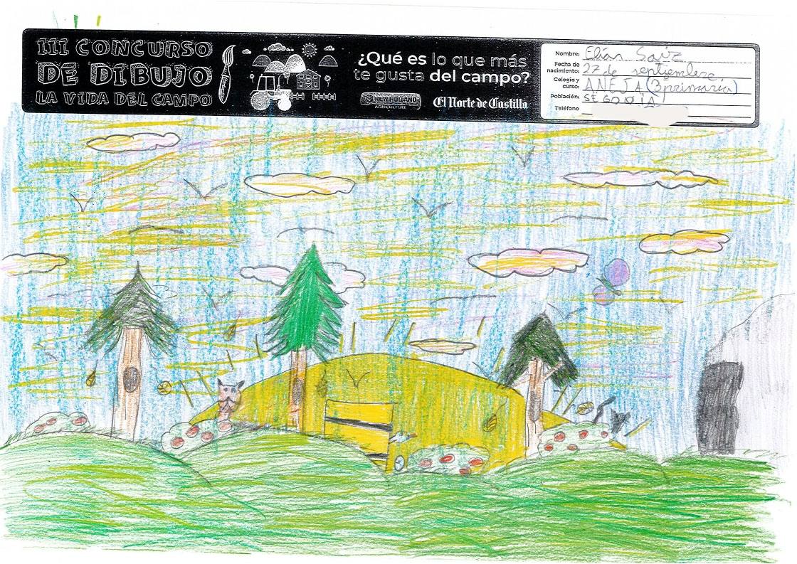 Fotos: Trabajos de 3º de Primaria en la modalidad de dibujo del III Concurso de Dibujo y Cómic &#039;La vida del campo&#039;