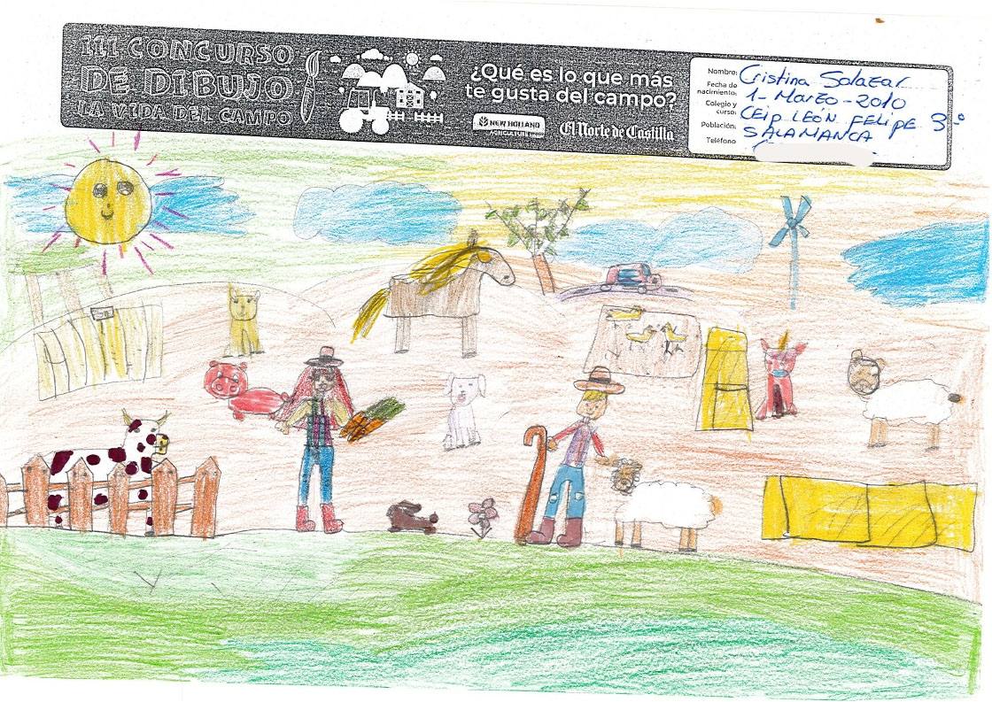 Fotos: Trabajos de 3º de Primaria en la modalidad de dibujo del III Concurso de Dibujo y Cómic &#039;La vida del campo&#039;