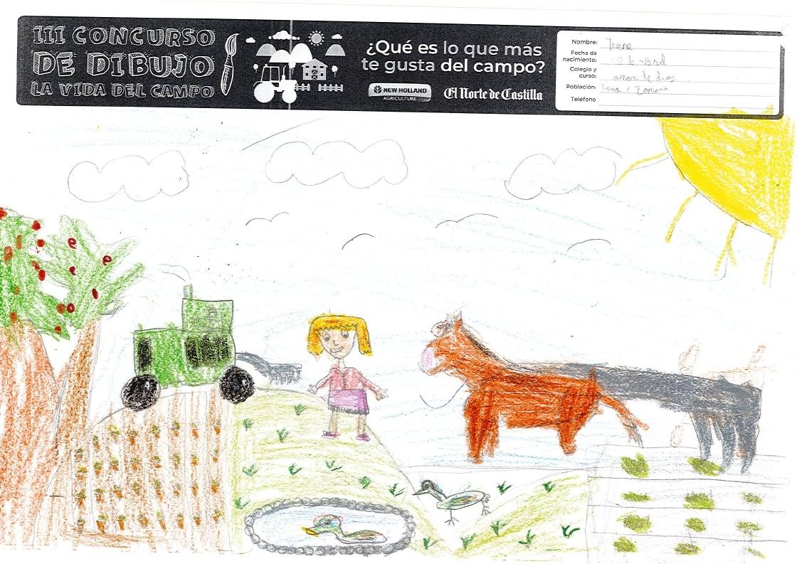 Fotos: Trabajos de 3º de Primaria en la modalidad de dibujo del III Concurso de Dibujo y Cómic &#039;La vida del campo&#039;