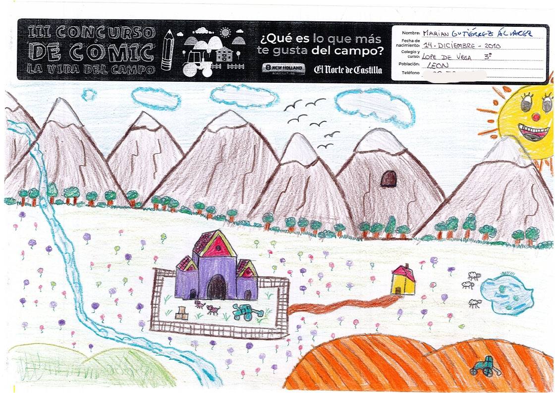 Fotos: Trabajos de 3º de Primaria en la modalidad de dibujo del III Concurso de Dibujo y Cómic &#039;La vida del campo&#039;