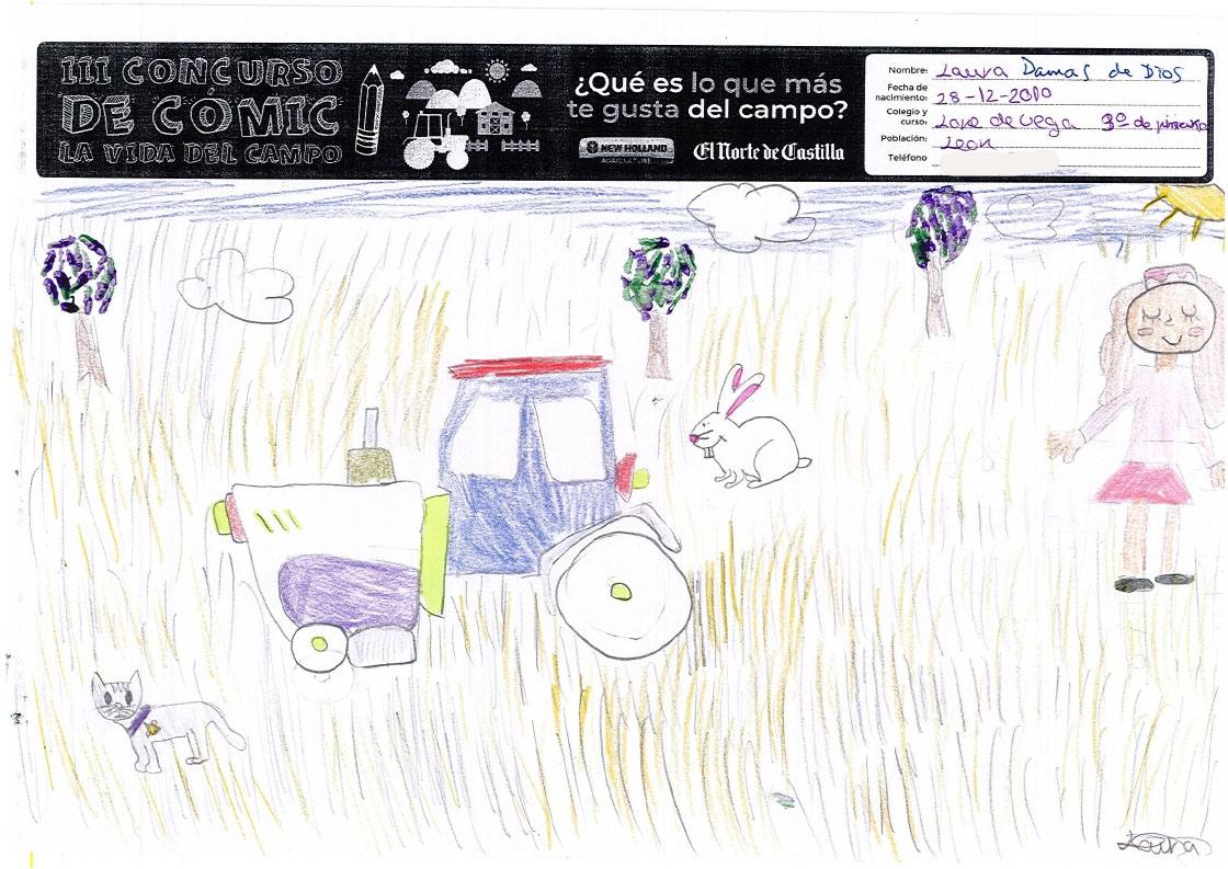 Fotos: Trabajos de 3º de Primaria en la modalidad de dibujo del III Concurso de Dibujo y Cómic &#039;La vida del campo&#039;