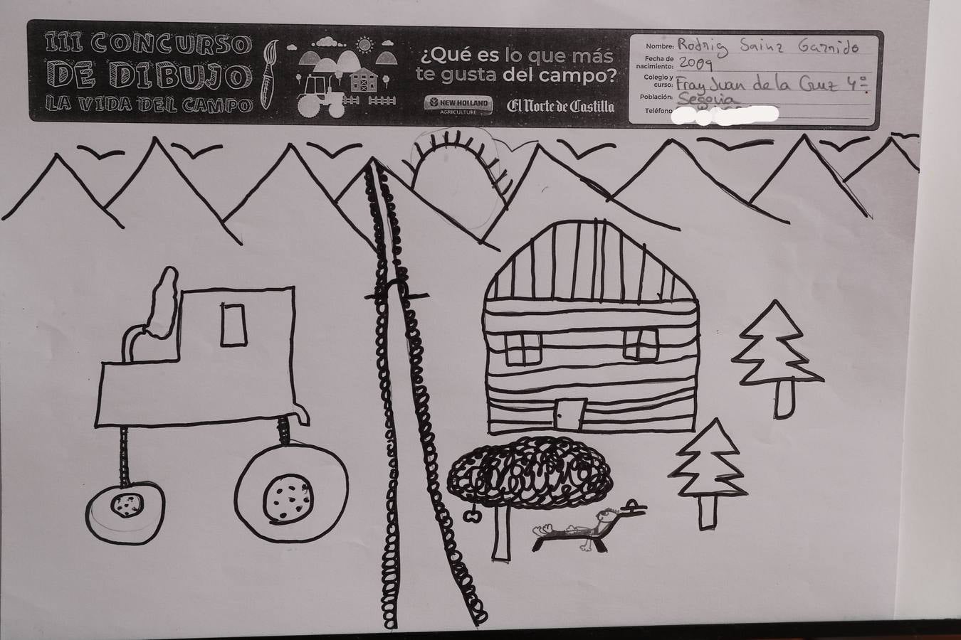 Fotos: Trabajos de 4º de Primaria en la modalidad de dibujo del III Concurso de Dibujo y Cómic &#039;La vida del campo&#039;