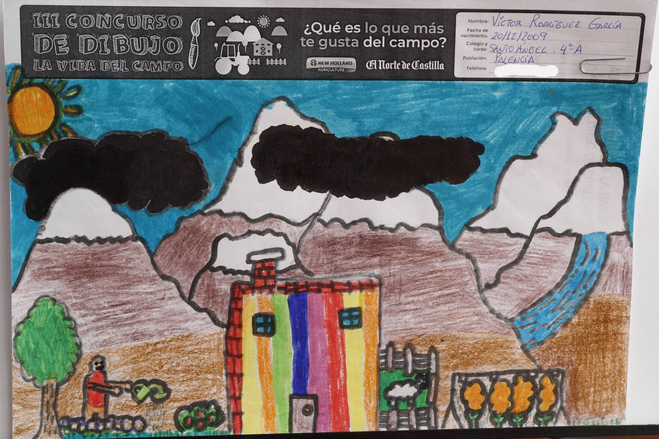 Fotos: Trabajos de 4º de Primaria en la modalidad de dibujo del III Concurso de Dibujo y Cómic &#039;La vida del campo&#039;