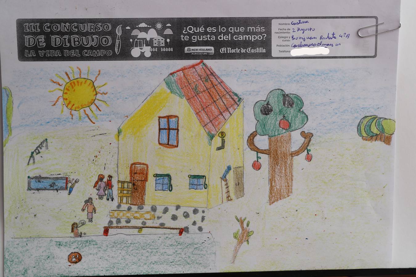 Fotos: Trabajos de 4º de Primaria en la modalidad de dibujo del III Concurso de Dibujo y Cómic &#039;La vida del campo&#039;