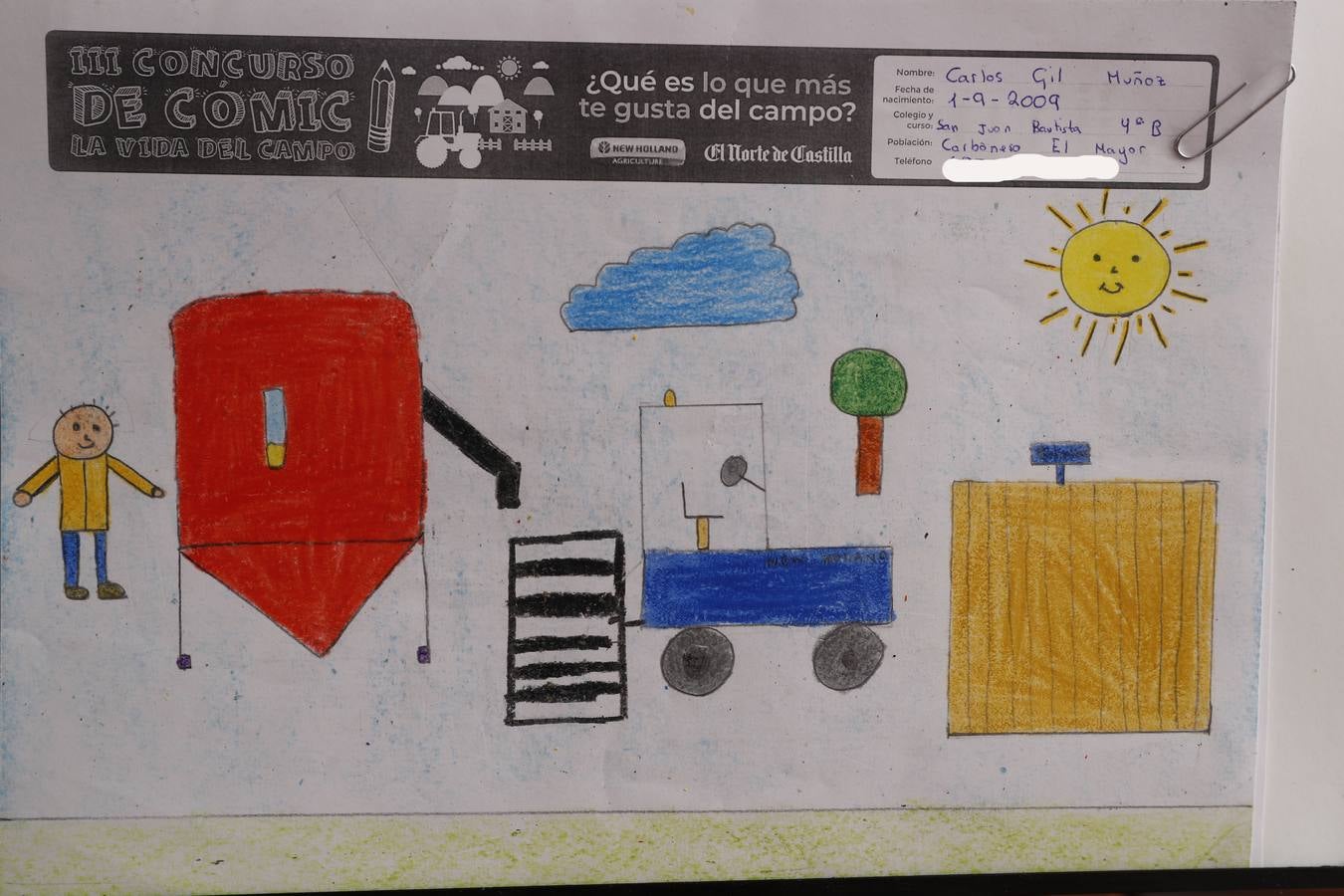 Fotos: Trabajos de 4º de Primaria en la modalidad de dibujo del III Concurso de Dibujo y Cómic &#039;La vida del campo&#039;