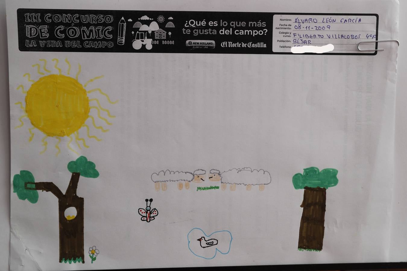 Fotos: Trabajos de 4º de Primaria en la modalidad de dibujo del III Concurso de Dibujo y Cómic &#039;La vida del campo&#039;