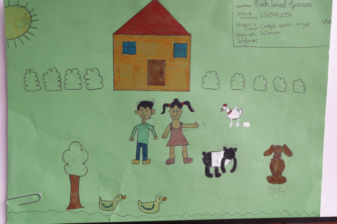 Fotos: Trabajos de 4º de Primaria en la modalidad de dibujo del III Concurso de Dibujo y Cómic &#039;La vida del campo&#039;