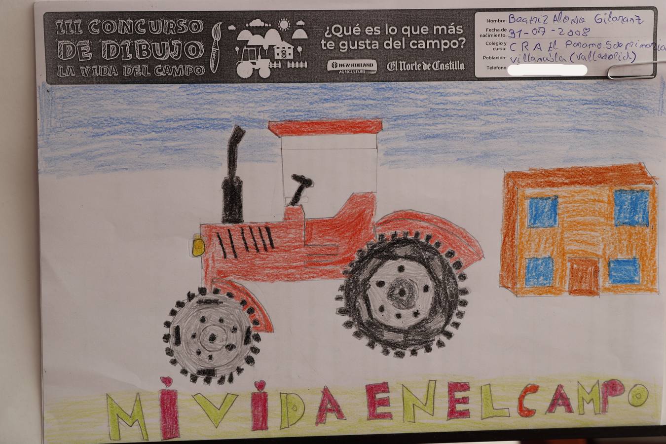 Fotos: Trabajos de 5º de Primaria en la modalidad de dibujo del III Concurso de Dibujo y Cómic &#039;La vida del campo&#039;