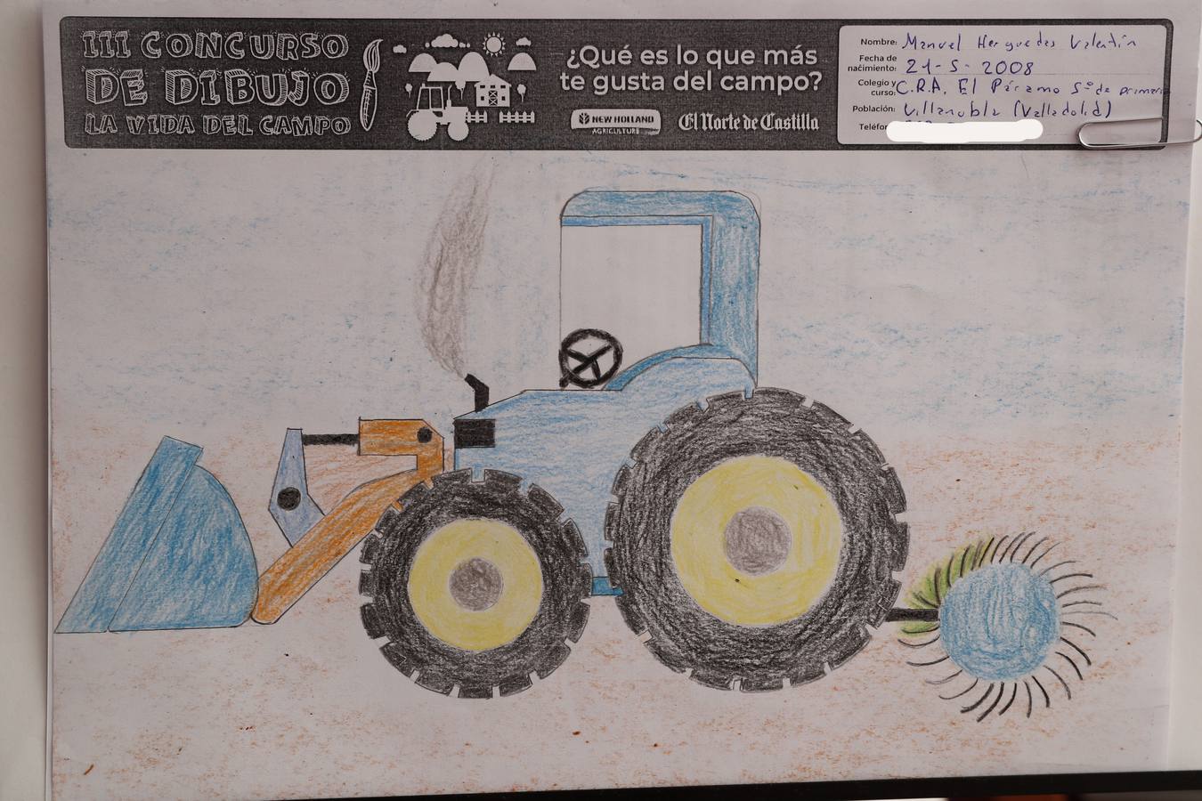 Fotos: Trabajos de 5º de Primaria en la modalidad de dibujo del III Concurso de Dibujo y Cómic &#039;La vida del campo&#039;