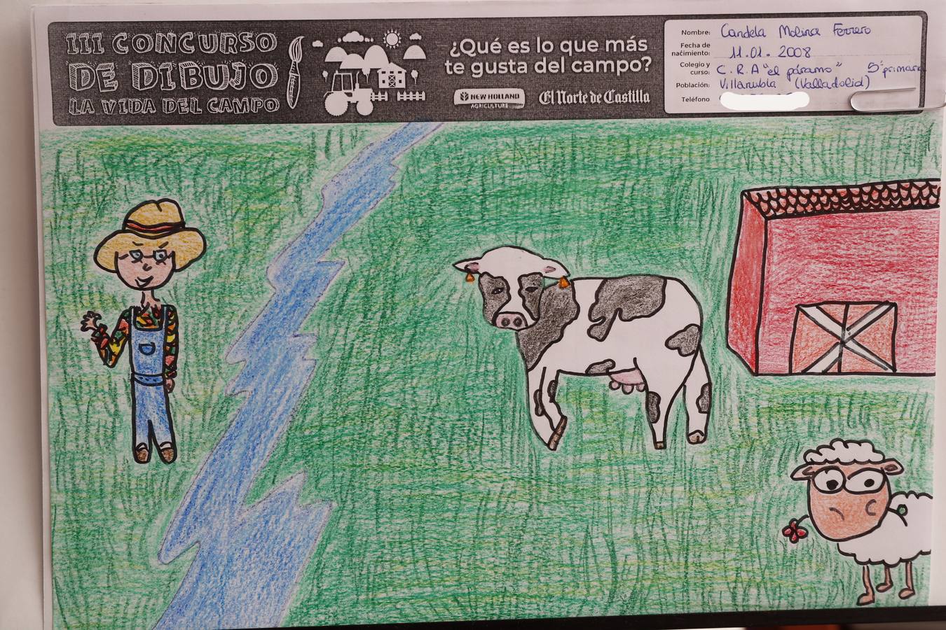 Fotos: Trabajos de 5º de Primaria en la modalidad de dibujo del III Concurso de Dibujo y Cómic &#039;La vida del campo&#039;