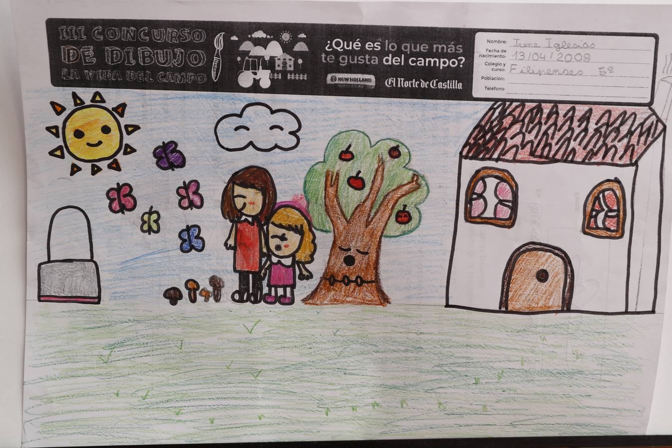 Fotos: Trabajos de 5º de Primaria en la modalidad de dibujo del III Concurso de Dibujo y Cómic &#039;La vida del campo&#039;