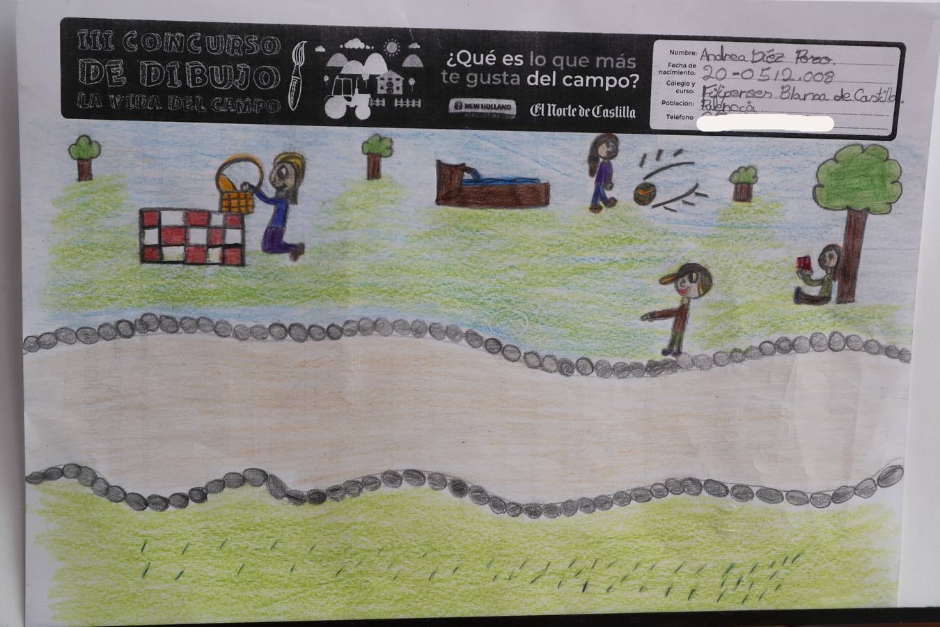 Fotos: Trabajos de 5º de Primaria en la modalidad de dibujo del III Concurso de Dibujo y Cómic &#039;La vida del campo&#039;