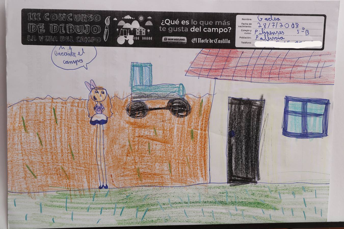 Fotos: Trabajos de 5º de Primaria en la modalidad de dibujo del III Concurso de Dibujo y Cómic &#039;La vida del campo&#039;