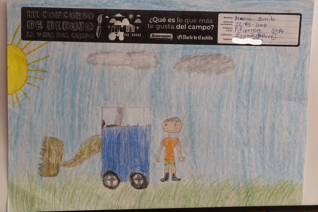 Fotos: Trabajos de 5º de Primaria en la modalidad de dibujo del III Concurso de Dibujo y Cómic &#039;La vida del campo&#039;