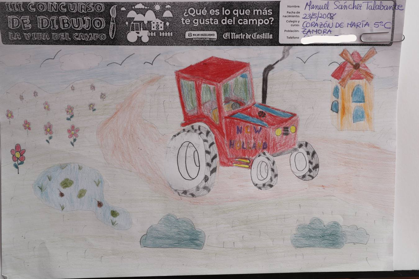 Fotos: Trabajos de 5º de Primaria en la modalidad de dibujo del III Concurso de Dibujo y Cómic &#039;La vida del campo&#039;