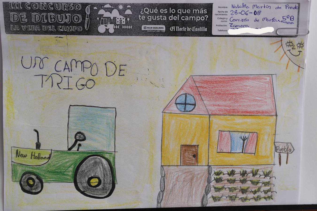 Fotos: Trabajos de 5º de Primaria en la modalidad de dibujo del III Concurso de Dibujo y Cómic &#039;La vida del campo&#039;