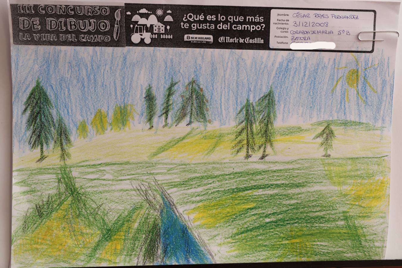 Fotos: Trabajos de 5º de Primaria en la modalidad de dibujo del III Concurso de Dibujo y Cómic &#039;La vida del campo&#039;