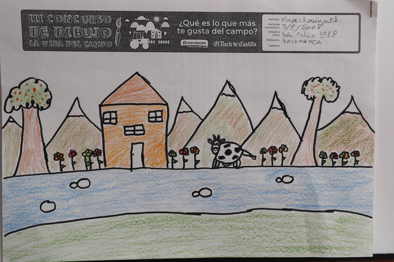 Fotos: Trabajos de 5º de Primaria en la modalidad de dibujo del III Concurso de Dibujo y Cómic &#039;La vida del campo&#039;