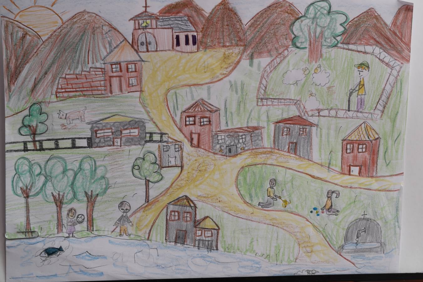 Fotos: Trabajos de 5º de Primaria en la modalidad de dibujo del III Concurso de Dibujo y Cómic &#039;La vida del campo&#039;