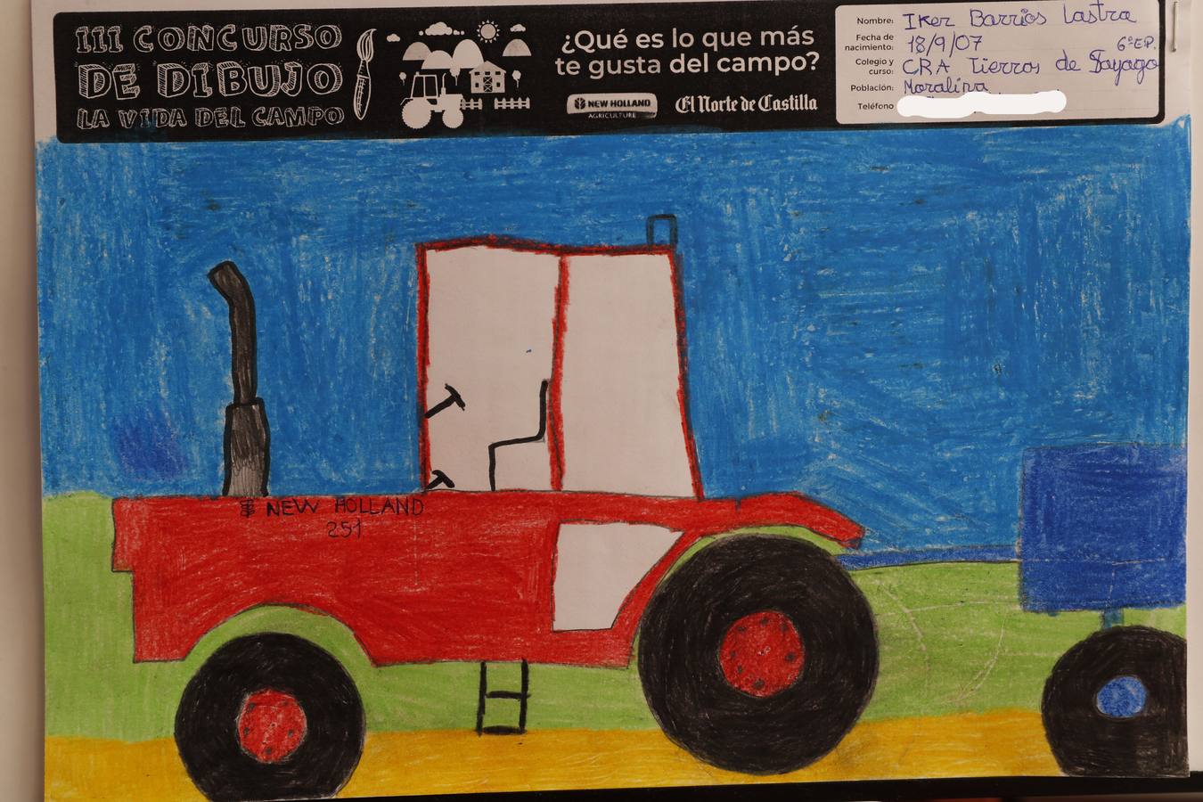 Fotos: Trabajos de 6º de Primaria en la modalidad de dibujo del III Concurso de Dibujo y Cómic &#039;La vida del campo&#039;