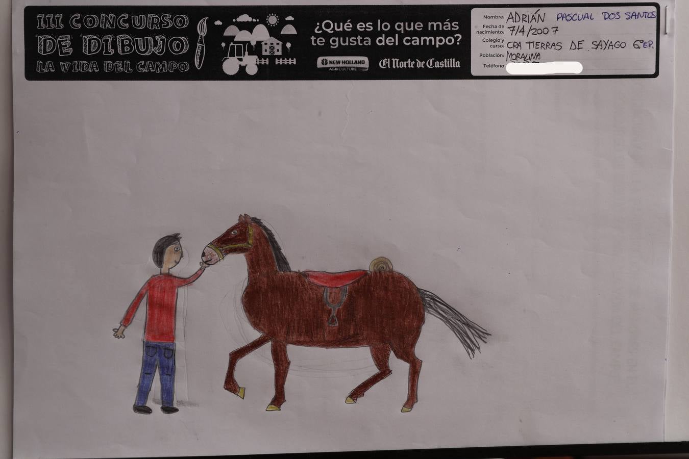 Fotos: Trabajos de 6º de Primaria en la modalidad de dibujo del III Concurso de Dibujo y Cómic &#039;La vida del campo&#039;