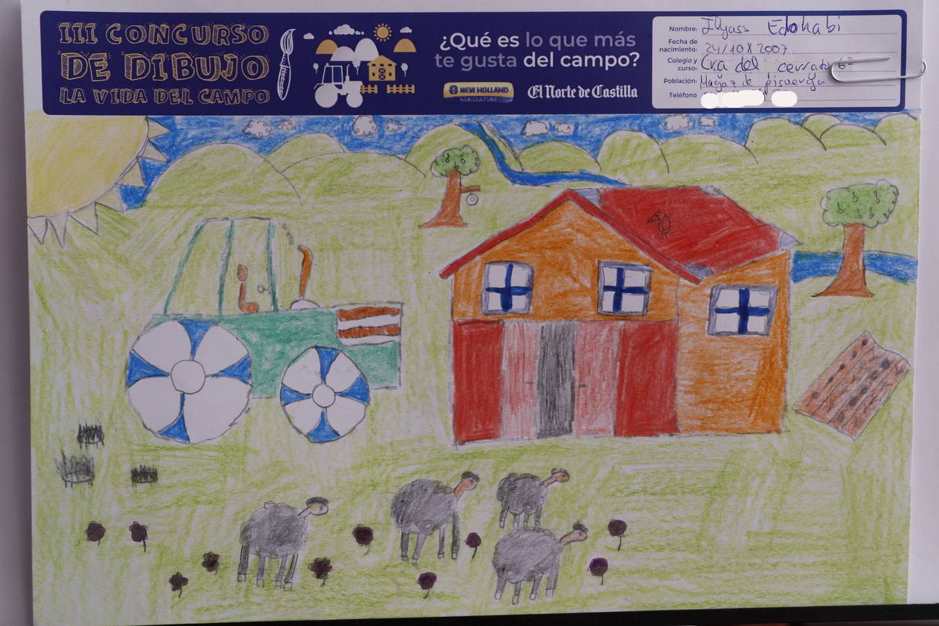 Fotos: Trabajos de 6º de Primaria en la modalidad de dibujo del III Concurso de Dibujo y Cómic &#039;La vida del campo&#039;