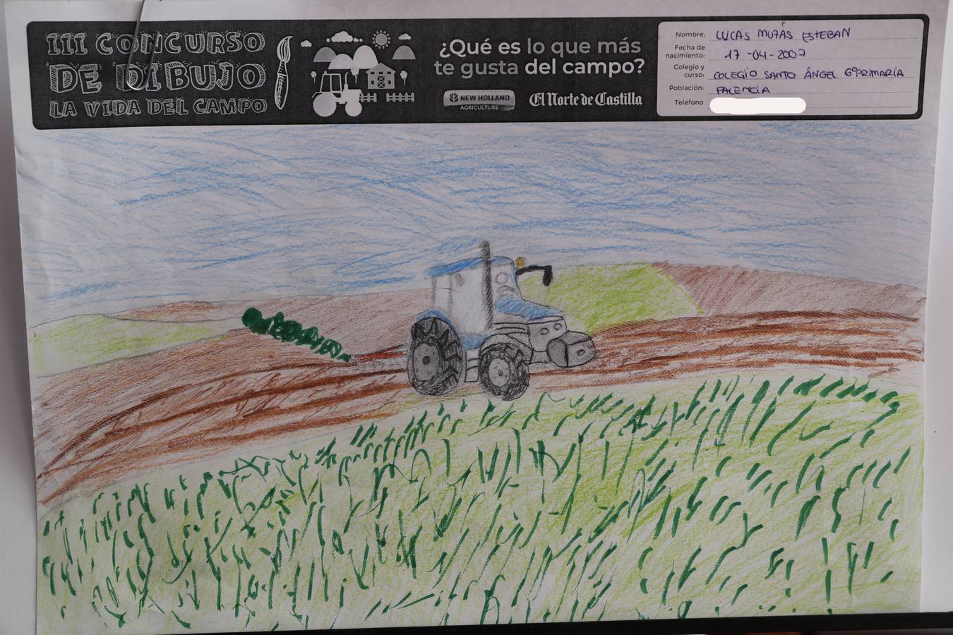 Fotos: Trabajos de 6º de Primaria en la modalidad de dibujo del III Concurso de Dibujo y Cómic &#039;La vida del campo&#039;